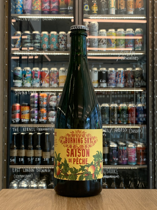 Burning Sky | Saison De Peche | Peach Wild Ale