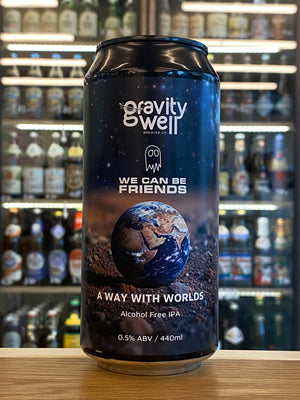 Gravity Well x We Can Be Friends  A Way With Worlds  Alcohol Free IPA - Clapton Craft