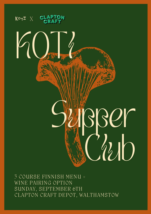 Koti Supper Club | Clapton Craft Wood St | Sunday September 6th